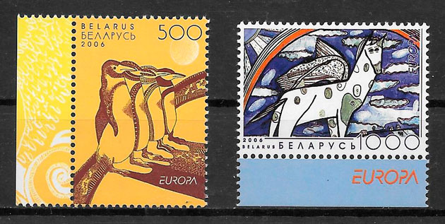 colección sellos tema Europa Bielorrusia 2006