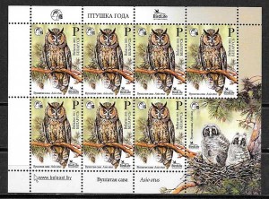 Filatelia fauna 2015 Bielorrusia