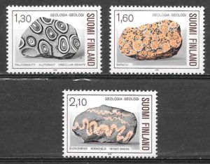 coleccion sellos arqueologia Finlandia 1986