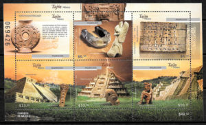 coleccion sellos arqueilogia Mexico 2009