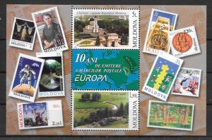 Filatelia Tema Europa Moldavia 2003