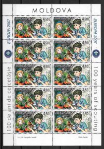 filatelia colección Europa Moldavia 2007