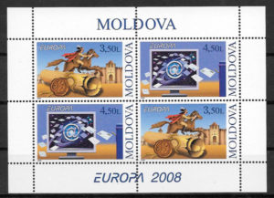 filatelia colección Europa Moldavia 2008