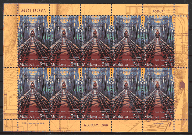 sellos Europa Moldavia 2018