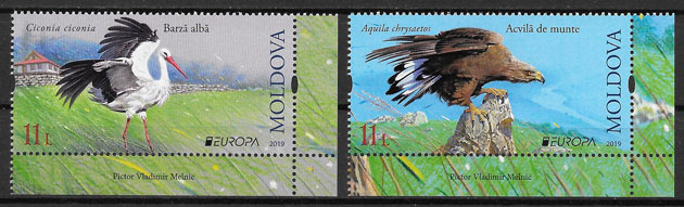 sellos Europa Moldavia 2019