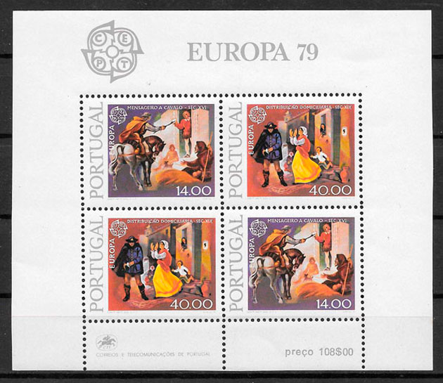sellos Europa Portugal 1979