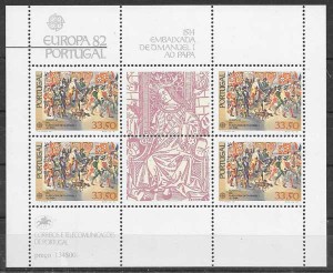 sellos colección Tema Europa 1982 Portugal
