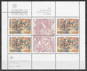 sellos colección Tema Europa 1982 Portugal