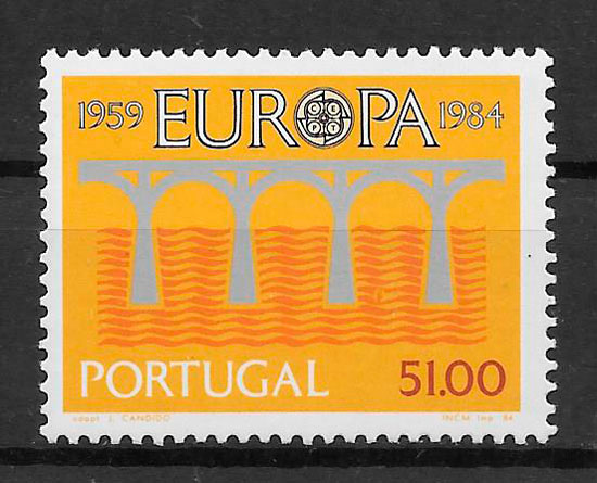 filatelia colección Europa Portugal 1984