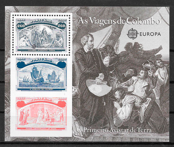 filatelia colección Europa Portugal 1992