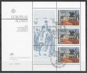 filatelia tema Europa Azores 1982
