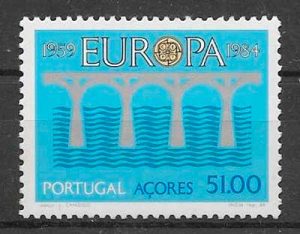 filatelia colección tema Europa Azores 1984