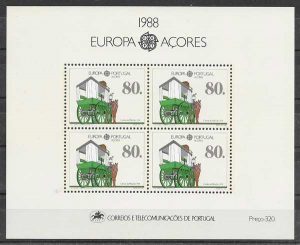 sellos tema Europa Azores 1988