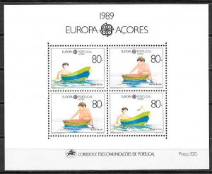 filatelia tema Europa Azores 1989