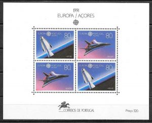 filatelia colección tema Europa Azores 1991