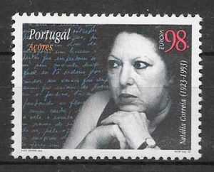 sellos tema Europa Azores 1996