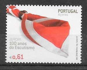 sellos tema Europa Azores 2007