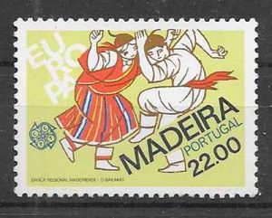 sellos tema Europa Madeira 1981