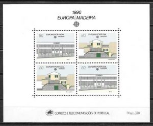 filatelia colección tema Europa Madeira 1990