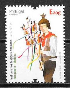 colección sellos tema Europa Madeira 2014