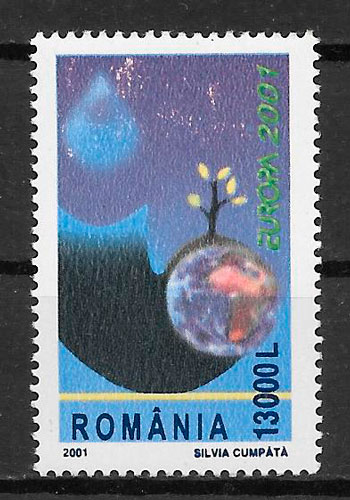 filatelia coleccion Europa Rumania 2001
