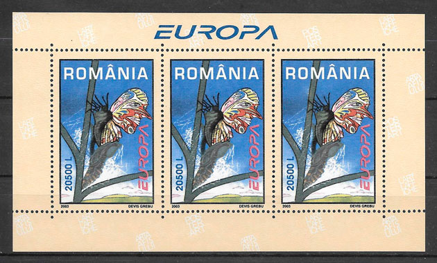 sellos Europa Rumania 2003