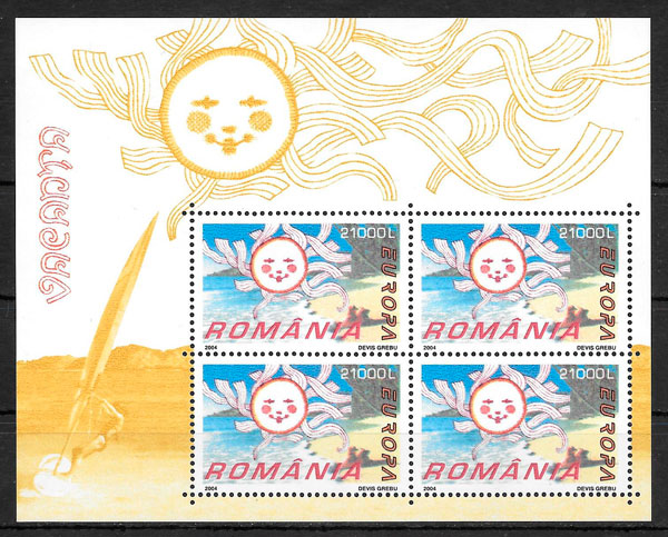 sellos Europa Rumania 2004
