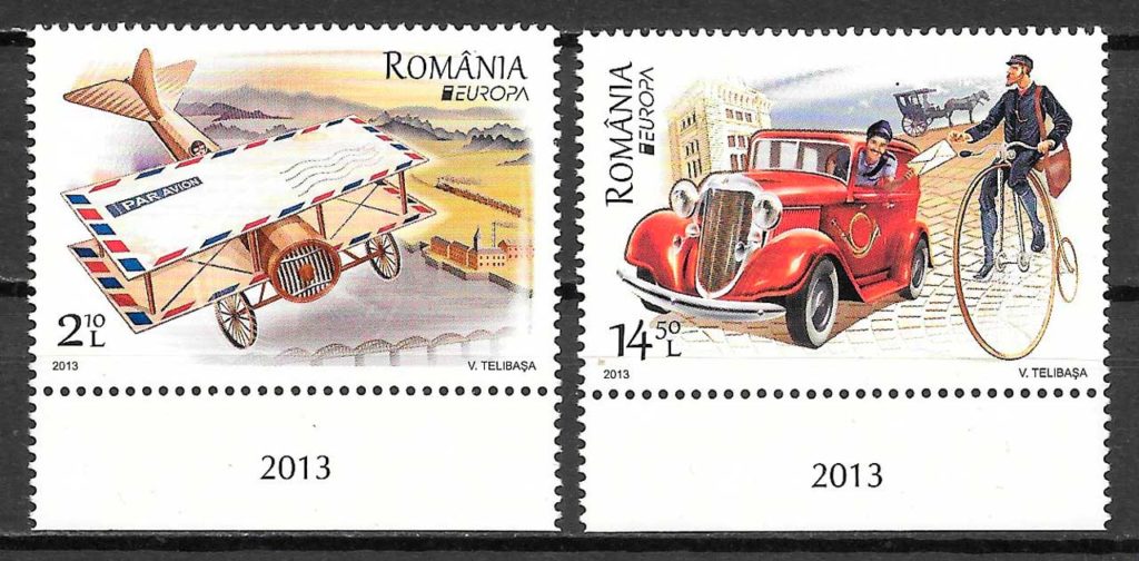 coleccion sellos Europa Rumania 2013