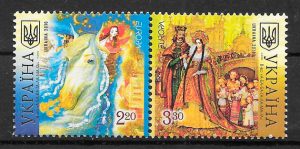 filatelia colección tema Europa Ucrania 2010