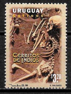 sellos arqueologia Uruguay 1996