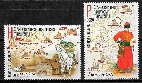 sellos Europa Bielorrusia 2020