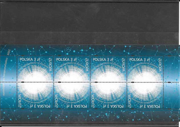 Colección sellos Tema Europa La Astronomía 2009