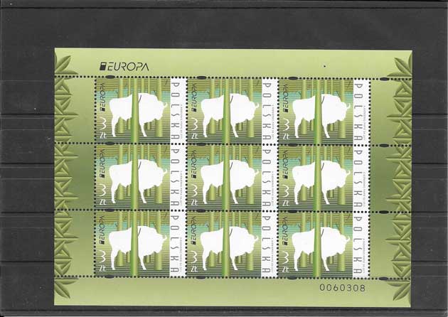 Colección sellos Tema Europa Los Bosques