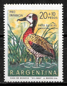 filatelia fauna Argentina 1969