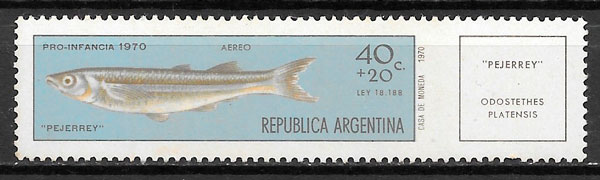 filatelia fauna Argentina 1971