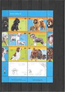 hojita de 6 sellos perros
