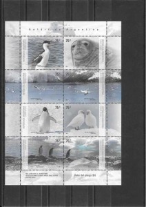 hojita de animales de la antartica