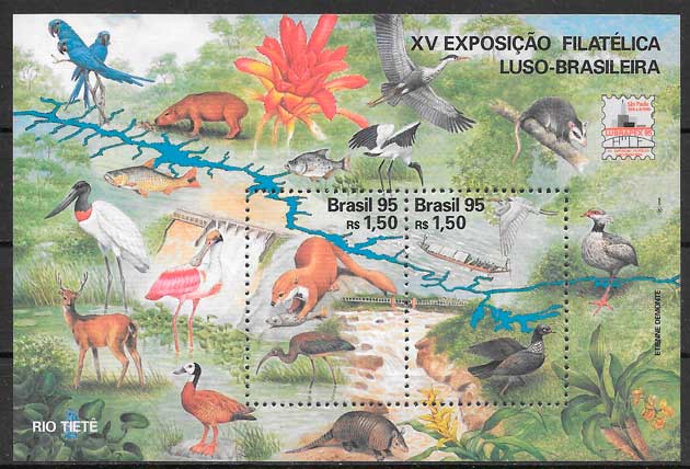 sellos fauna Brasil 1995