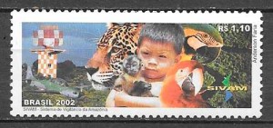 colección sellos fauna Brasil 2002