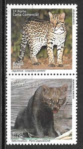 colección sellos fauna Brasil 2012