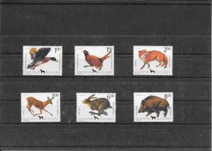 serie fauna animales de caza.