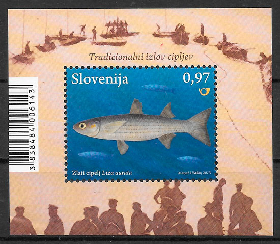 filatelia colección fauna Eslovenia 2013