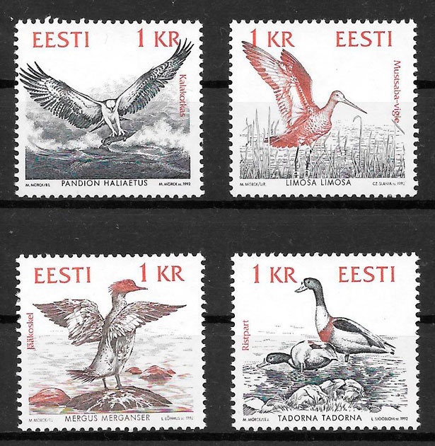 sellos fauna Estonia 1992