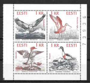 sellos fauna Estonia 1992