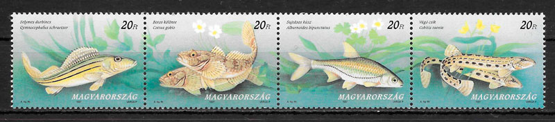 sellos fauna Hungría 1997