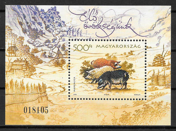 sellos fauna Hungria 2005