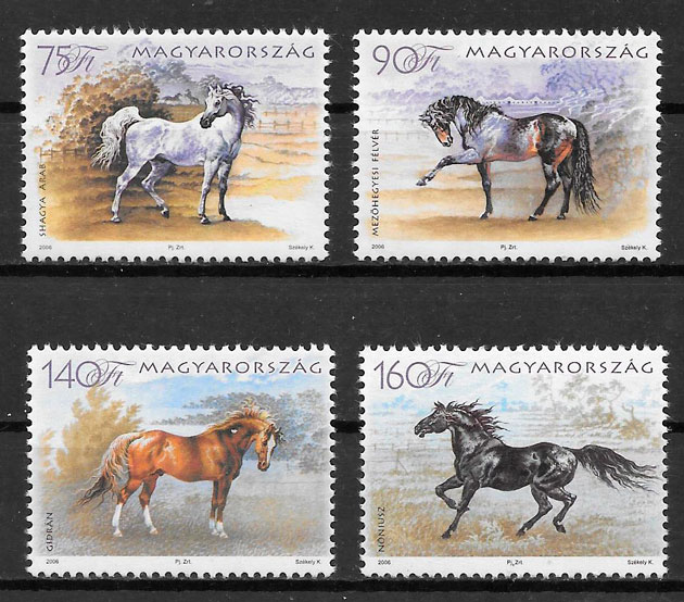 coleccion sellos fauna Hungria 2006