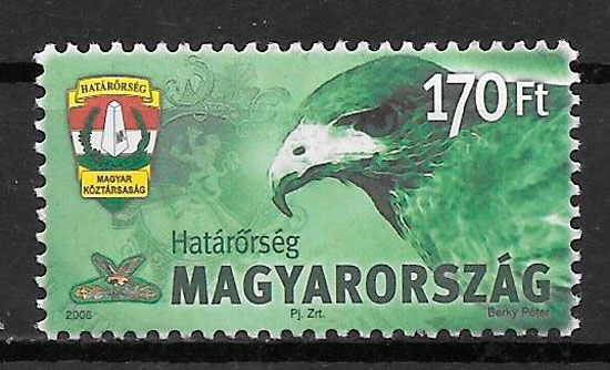 filatelia fauna Hungria 2006