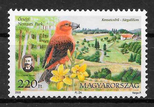 coleccion sellos fauna Hungria 2008
