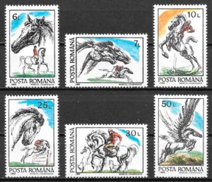 filatelia fauna Rumania 1992